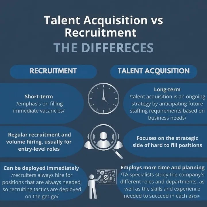 Key Differences Between Recruitment and Talent Acquisition