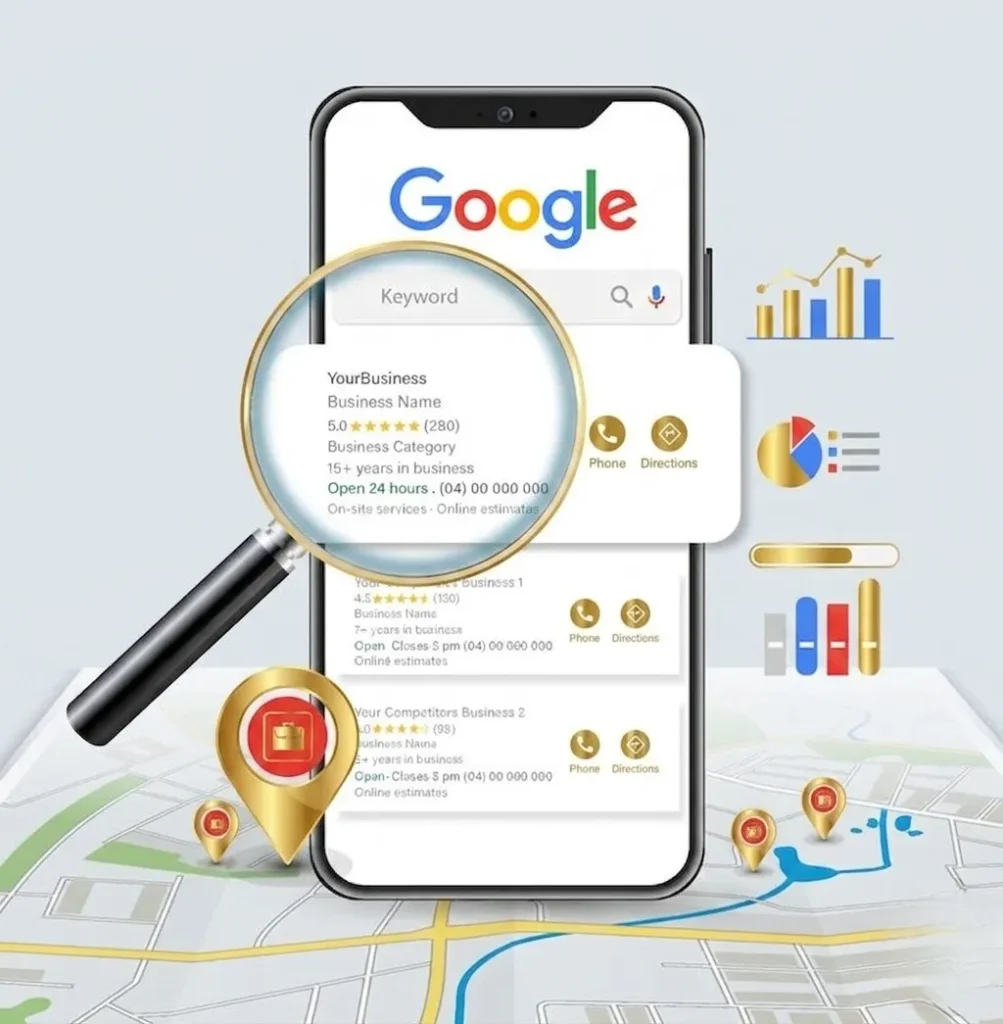 Rank #1 in a Google Business Profile map pack Alltalentz